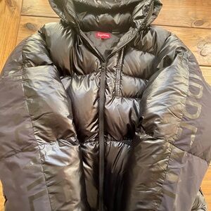 SUPREME 900 PRO DOWN JACKET NEW BLACK MENS XL TOP OF LINE PERTEX AUTHENTICATED